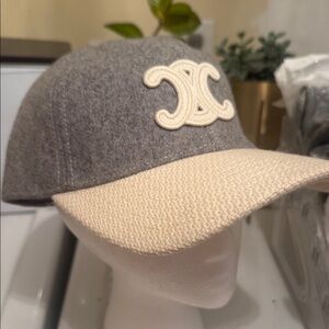 CELINE TRIOMPHE WOOL CAP